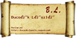 Bucsák László névjegykártya